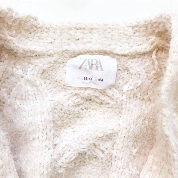 Zara thick knit open front cardigan VGUC 13-14Y - Picture 4 of 5